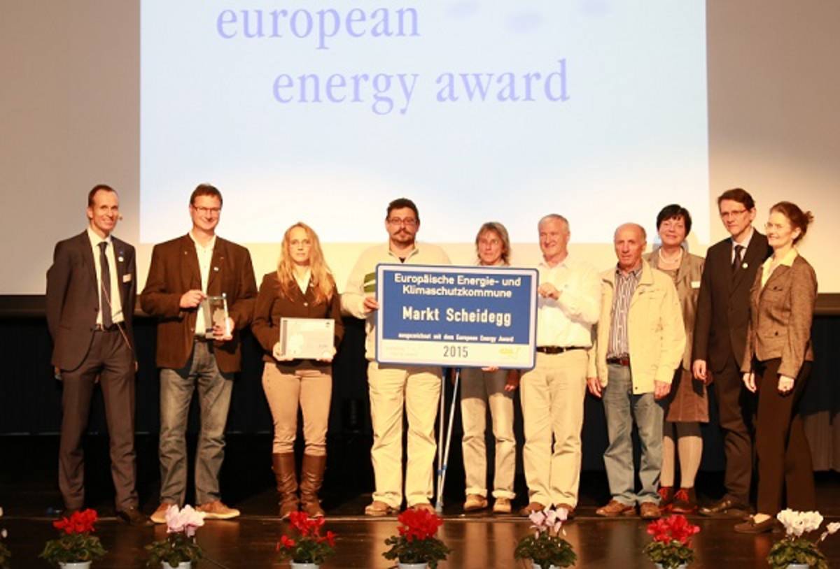 Energieteam bei der Verleihung eea-Award 2015
